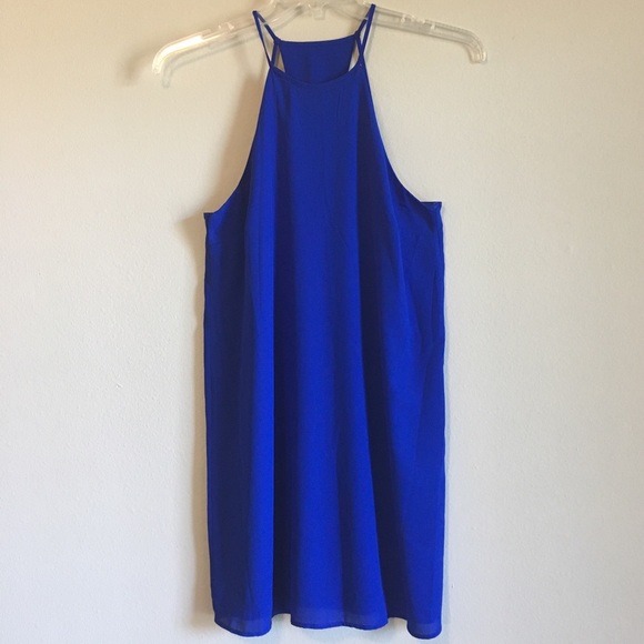 Gianni Bini Dresses & Skirts - Tank Swing Dress Cutout Slip Strappy Sundress Blue